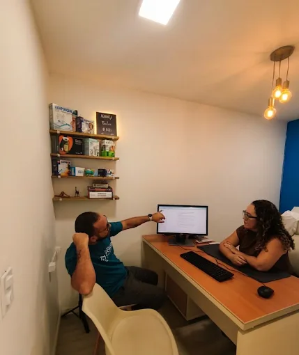 Consultório de avaliação da Clínica Evolua